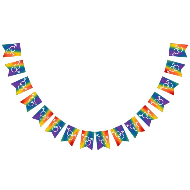 Gay Pride  Bunting Banners Rainbow Love Flags (All)