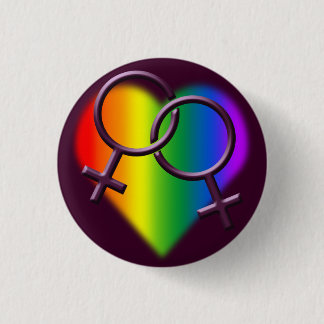 Gay Pride Buttons Same-Sex Rainbow Love Buttons