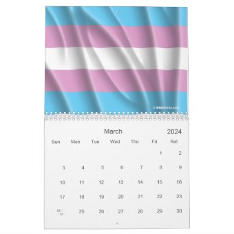 GAY PRIDE CALENDAR / PRIDE FLAGS | Zazzle