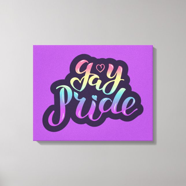 Gay Pride Canvas Print (Front)