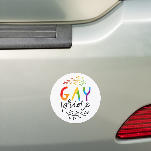 Gay Pride Car Magnet (In Situ)