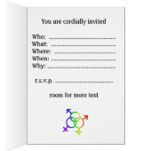Gay Pride Cards LGBT Love Invitations & Cards (Inside (Right))