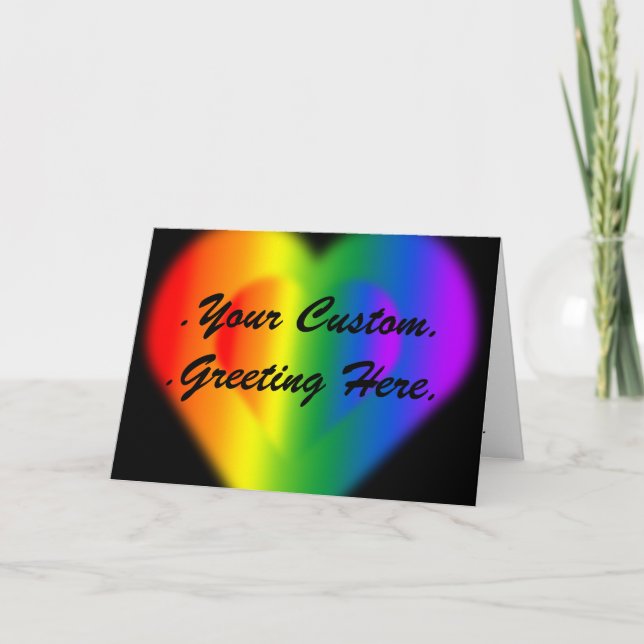 Gay Pride Cards Personalized  Love Invitations (Front)