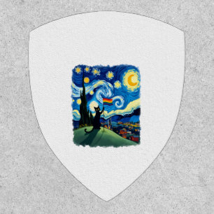 Gay Pride Cat Art Cat Starry Night Style LGBTQ Pri Patch