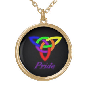 Gay Pride Celtic Knot Necklace