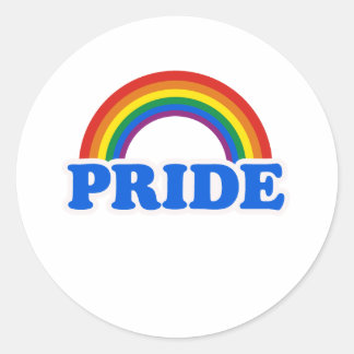 GAY PRIDE CLASSIC ROUND STICKER