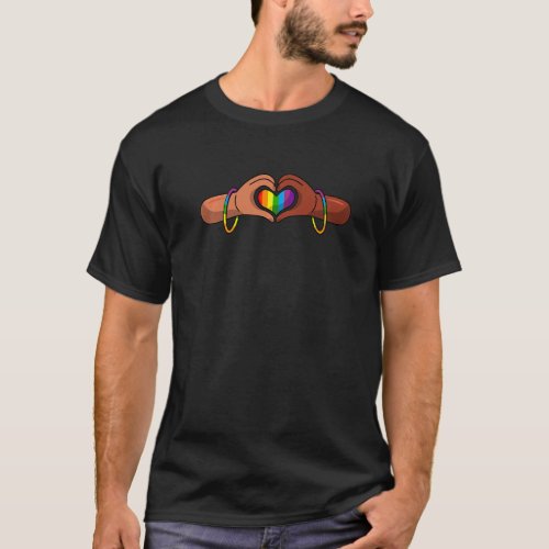 Gay Pride Clothing Lgbt Rainbow Flag Heart Unity G T_Shirt