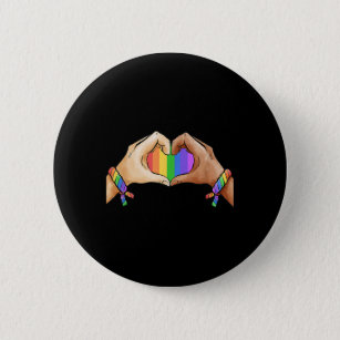 Gay Pride Clothing LGBT Rainbow Flag Pride Month Button