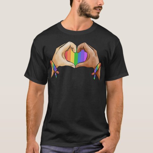 Gay Pride Clothing LGBT Rainbow Flag T shirt Tee H