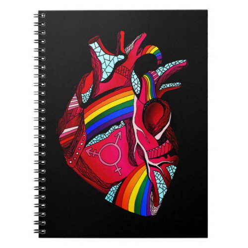 Gay Pride Clothing LGBT Rainbow Flag T shirt Tee H Notebook