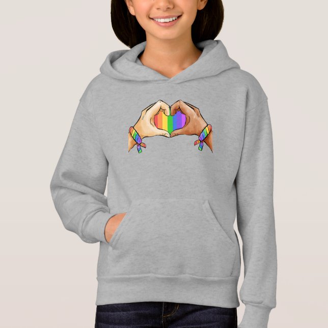 Gay Pride Clothing Lgbt Rainbow  Hoodie (Front)