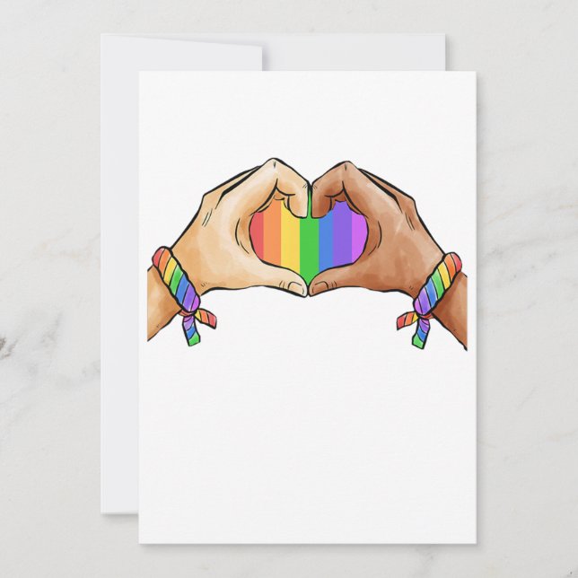 Gay Pride Clothing Lgbt Rainbow  Save The Date (Front)