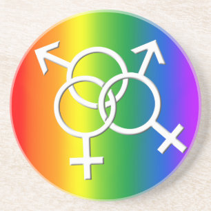 Gay Pride Coaster LGBT Pride Rainbow Drink Coaster