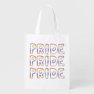 GAY PRIDE Colorful Rainbow Grocery Bag