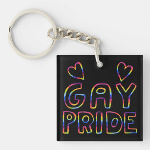 Bulk Lesbian Sunset Flag Split Ring Key Chains, Bulk Gay Pride