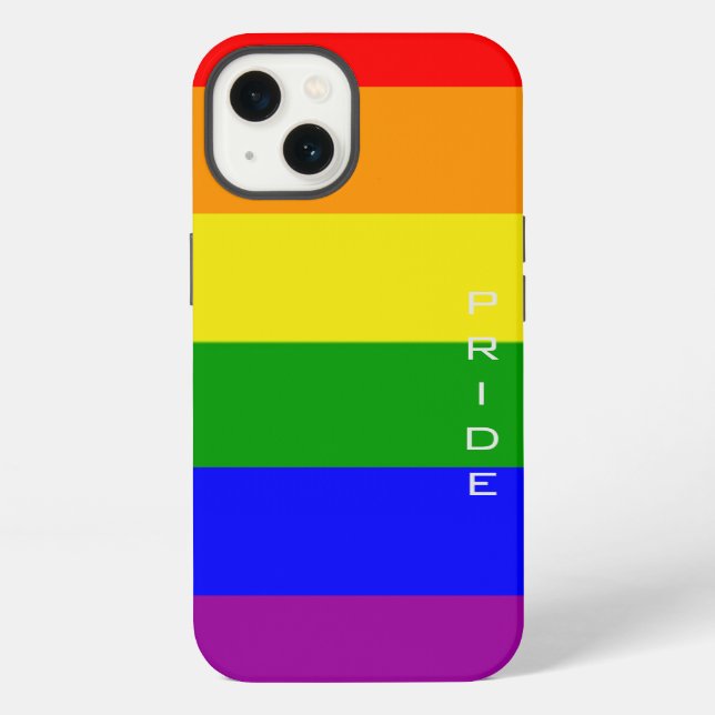 Gay Pride Colors Rainbow Flag Pride Iphone Case (Back)