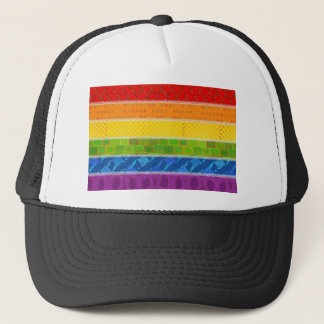 Gay Pride Colors Trucker Hat