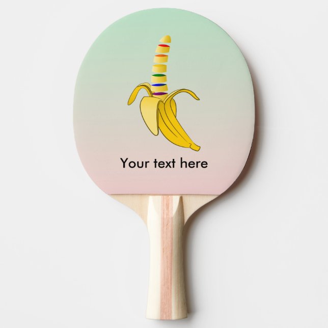 Gay Pride Coming Out Banana Ping-Pong Paddle (Front)