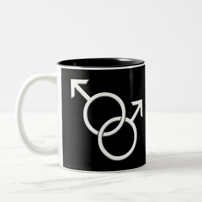 Gay Pride Cups Mugs Men's Gay Pride Cups (Left)