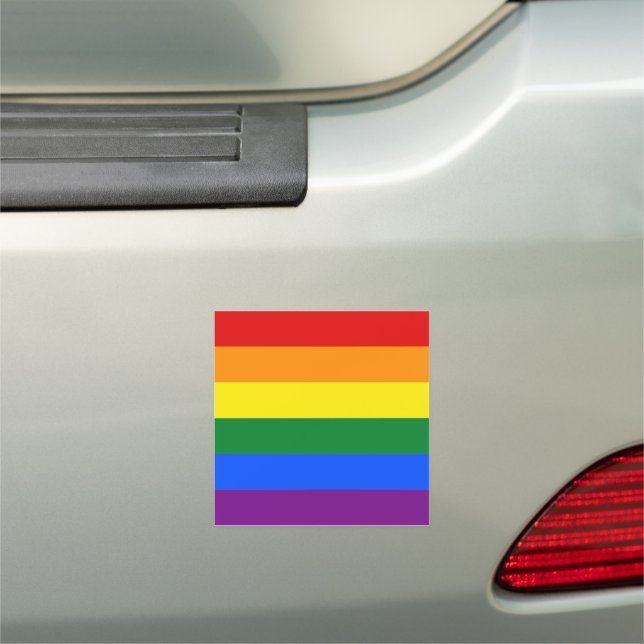 Gay Pride Custom Auto Decor Car Magnet (In Situ)