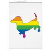 Gay Pride Dachshund/Wiener (Front)