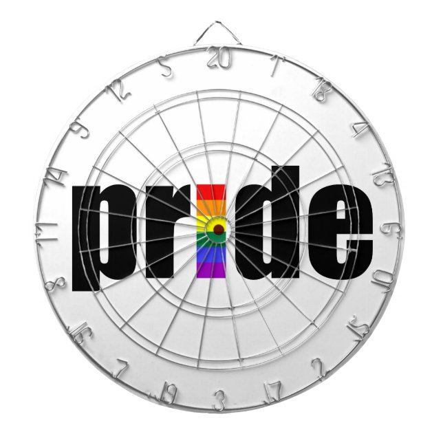 Gay Pride Dart Board (Front)