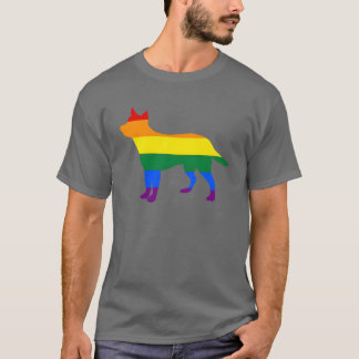 Gay Pride Dog Australian Cattle Dog Rainbow Flag G T-Shirt