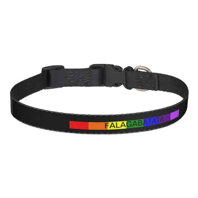 Gay Pride Dog Collar (Front)