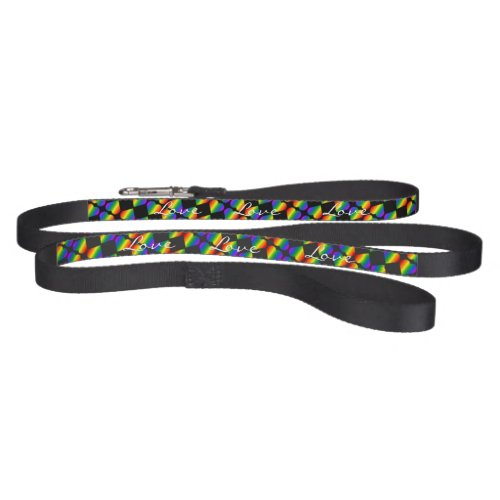 Gay Pride Dog Leash Rainbow Love LGBT Dog Leash