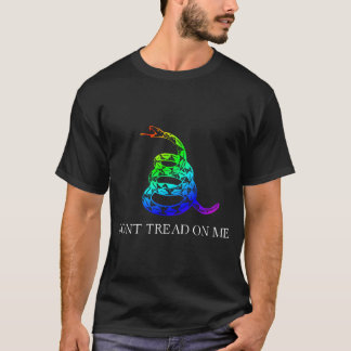 Gay Pride Dont Tread on Me Mens Shirt
