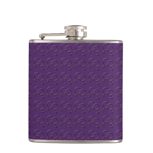 Gay Pride Drink Flask Same-Sex Love Flasks Gifts (Front)