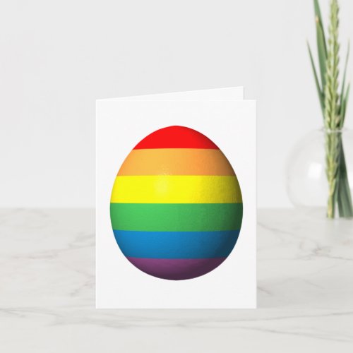Gay Pride Egg Card