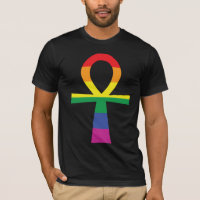 Gay Pride Egyptian Ankh T-Shirt