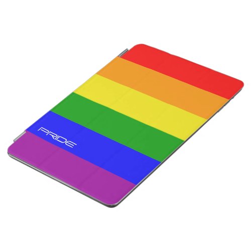 Gay Pride Elegant Pride on Rainbow flag iPad Air Cover