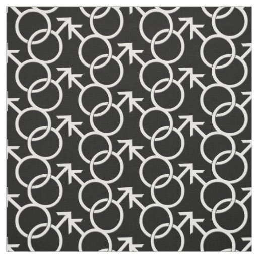 Gay Pride Fabric Man Love Same-Sex Fabric