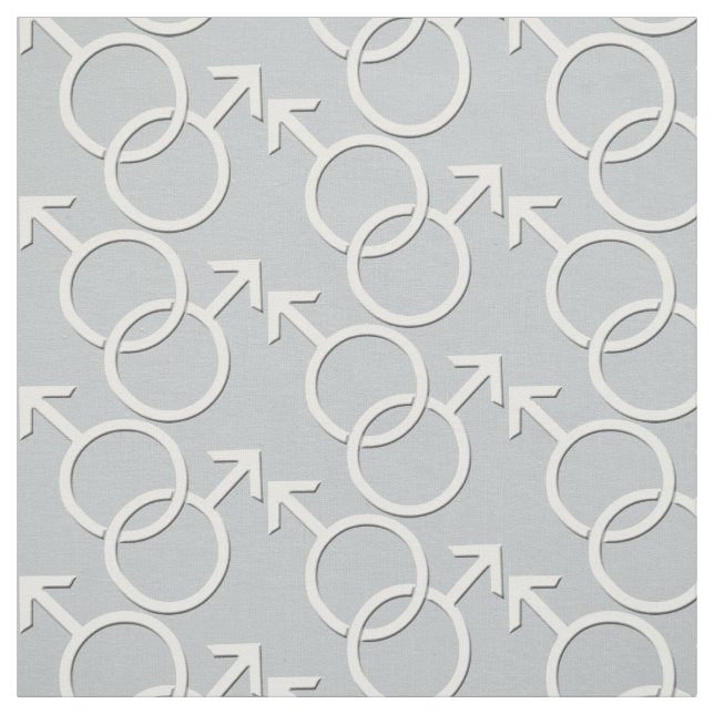 Gay Pride Fabric Man Love Same-Sex Fabric (Swatch)