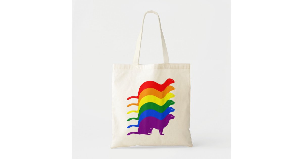 Rainbow Tote Bag Rainbow Pride Bag Rainbow Flag Shopping 