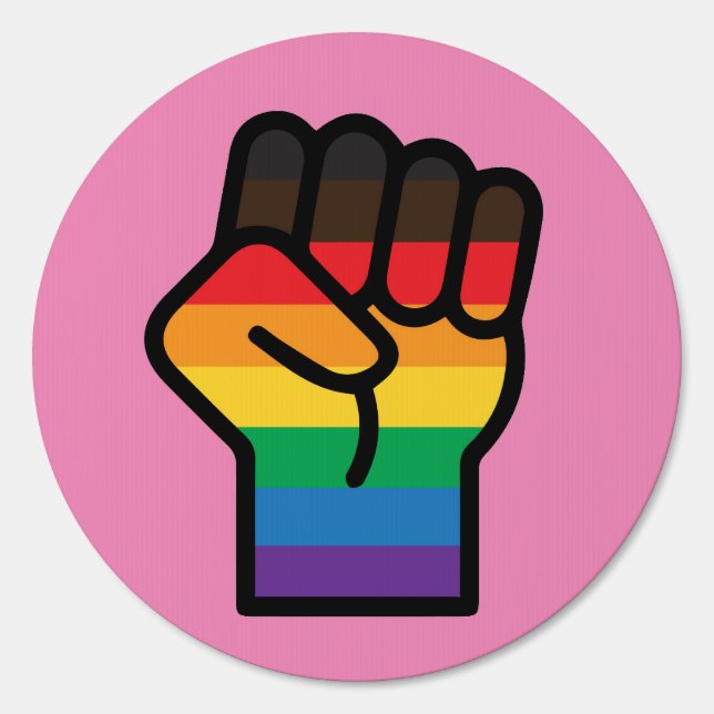 Gay Pride Fist Sign (Front)