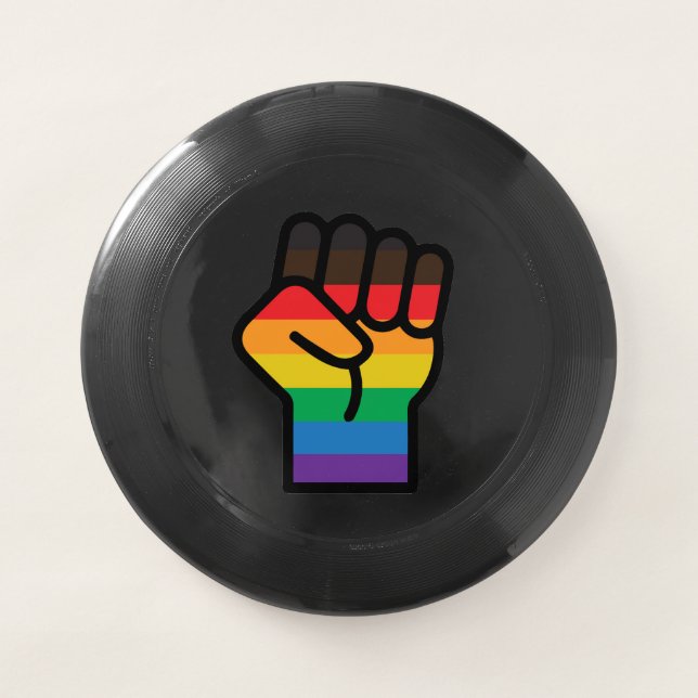 Gay Pride Fist Wham-O Frisbee (Front)