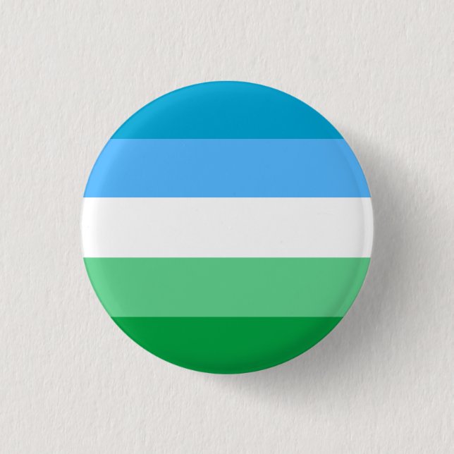 Gay Pride Flag Badge Button (Front)