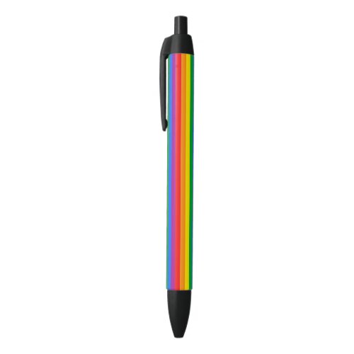 Gay Pride Flag Black Ink Pen