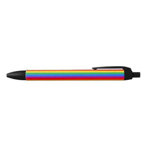 Gay Pride Flag Black Ink Pen