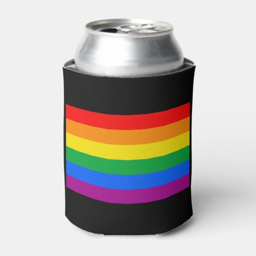 Gay Pride Flag Can Cooler