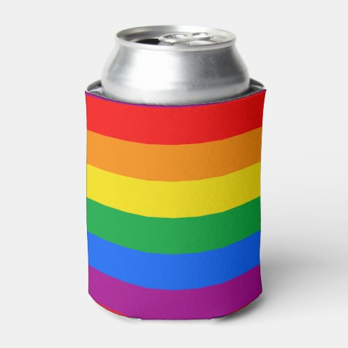 Gay Pride Flag Can Cooler