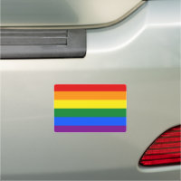Gay Pride Flag Car Magnet