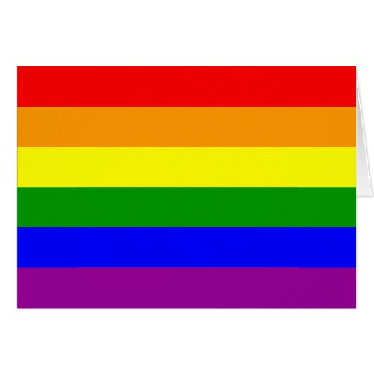 Gay Pride Flag Cards (Front Horizontal)