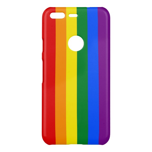Gay Pride Flag Classic LGBTQ Rainbow Uncommon Google Pixel Case (Back)