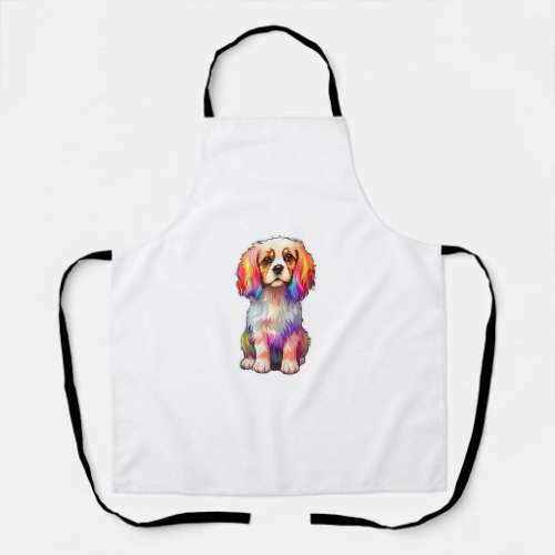 Gay Pride Flag Cocker Spanie Dog Lover Rainbow Pri Apron