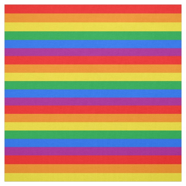Gay Pride Rainbow Flag Fabric 2747