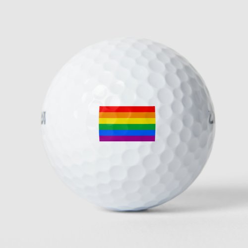 Gay Pride Flag Golf Balls